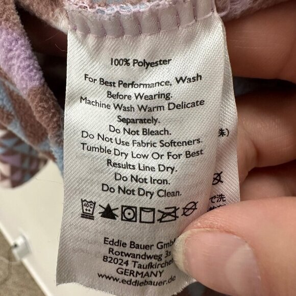 Eddie Bauer Quest Fleece 1/4 Zip Geometric Pattern Fleece Pullover Womens Medium - Picture 3 of 4